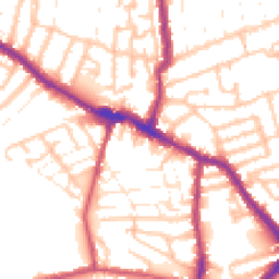 Daytime road noise heatmap for E13 0AG