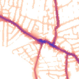 Daytime road noise heatmap for E13 0AL