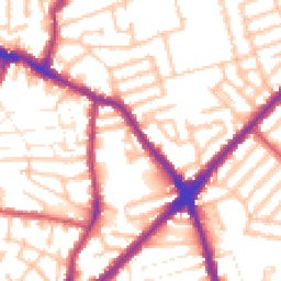 Daytime road noise heatmap for E13 0AS