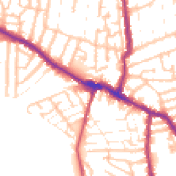 Daytime road noise heatmap for E13 0AT