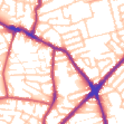 Daytime road noise heatmap for E13 0AX