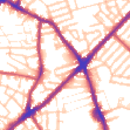 Daytime road noise heatmap for E13 0AY