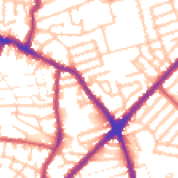 Daytime road noise heatmap for E13 0BP
