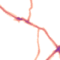 Night-time road noise heatmap for E13 0BS