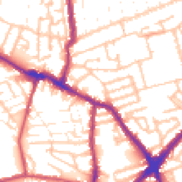 Daytime road noise heatmap for E13 0BW