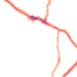 Night-time road noise heatmap for E13 0DA