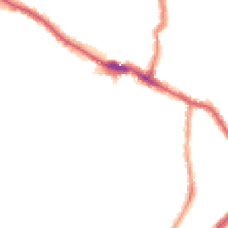 Night-time road noise heatmap for E13 0DE