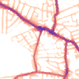 Daytime road noise heatmap for E13 0DH