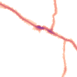 Night-time road noise heatmap for E13 0DH