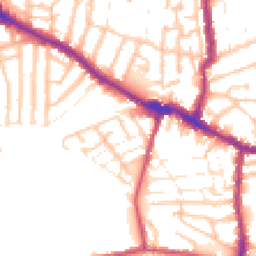 Daytime road noise heatmap for E13 0DL