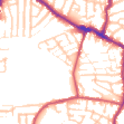 Daytime road noise heatmap for E13 0DR