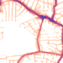 Daytime road noise heatmap for E13 0DS