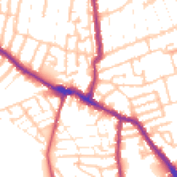 Daytime road noise heatmap for E13 0HY