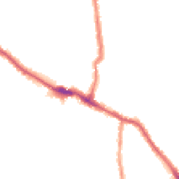 Night-time road noise heatmap for E13 0HY