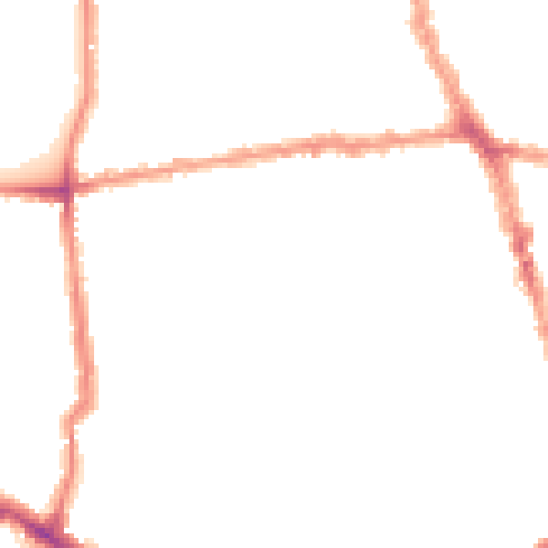 Night-time road noise heatmap for E13 0QF