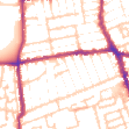 Daytime road noise heatmap for E13 0RF