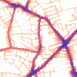 Daytime road noise heatmap for E13 8AF