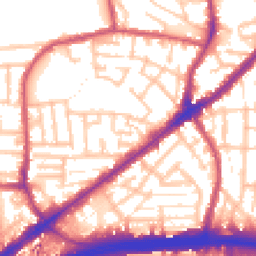 Daytime road noise heatmap for E13 8DN