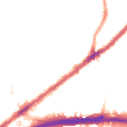 Night-time road noise heatmap for E13 8DN