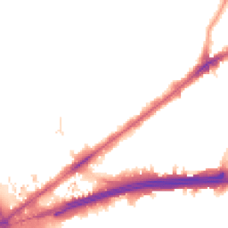 Night-time road noise heatmap for E13 8EH