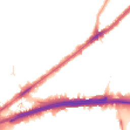 Night-time road noise heatmap for E13 8HR