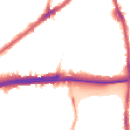 Night-time road noise heatmap for E13 8LX