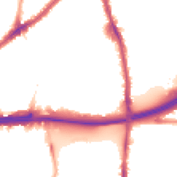 Night-time road noise heatmap for E13 8NA