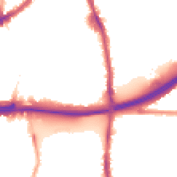 Night-time road noise heatmap for E13 8PD