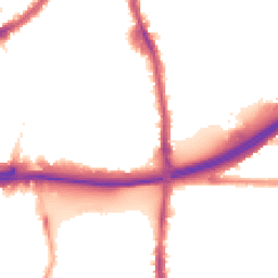 Night-time road noise heatmap for E13 8PG