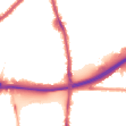 Night-time road noise heatmap for E13 8PL