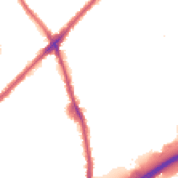 Night-time road noise heatmap for E13 8RT