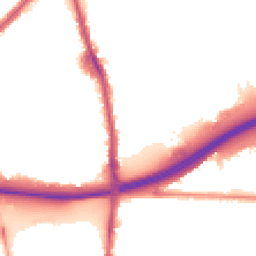 Night-time road noise heatmap for E13 8SB