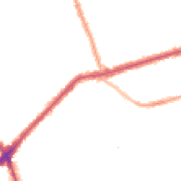 Night-time road noise heatmap for E13 9PN