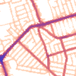 Daytime road noise heatmap for E13 9PP