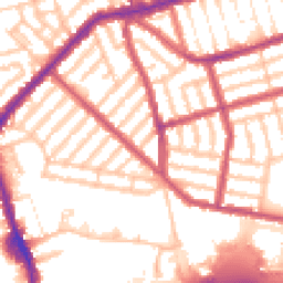 Daytime road noise heatmap for E13 9QB