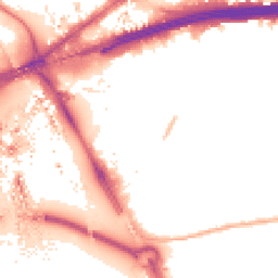 Night-time road noise heatmap for E16 1AN