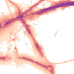 Night-time road noise heatmap for E16 1BF