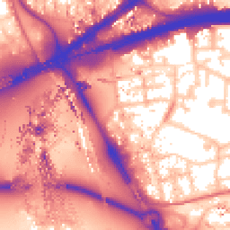 Daytime road noise heatmap for E16 1BG