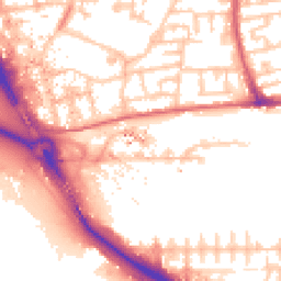 Daytime road noise heatmap for E16 1BH