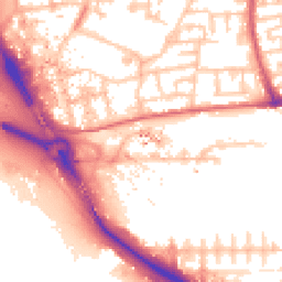 Daytime road noise heatmap for E16 1BZ