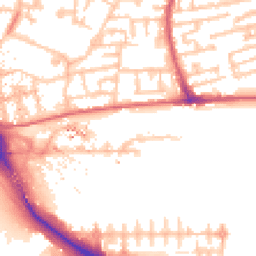 Daytime road noise heatmap for E16 1DB