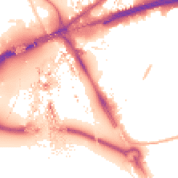 Night-time road noise heatmap for E16 1DH