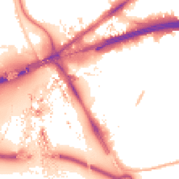 Night-time road noise heatmap for E16 1DT