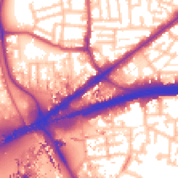 Daytime road noise heatmap for E16 1EN