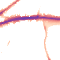 Night-time road noise heatmap for E16 1GN
