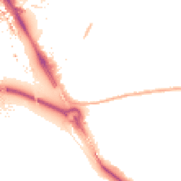 Night-time road noise heatmap for E16 1LD