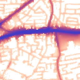 Daytime road noise heatmap for E16 1QQ