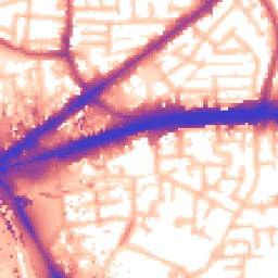 Daytime road noise heatmap for E16 1QS