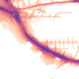 Daytime road noise heatmap for E16 1SH