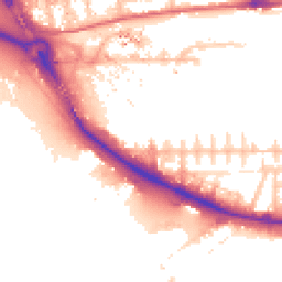 Daytime road noise heatmap for E16 1SQ
